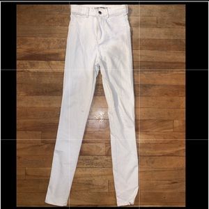 Zara white skinny jeans